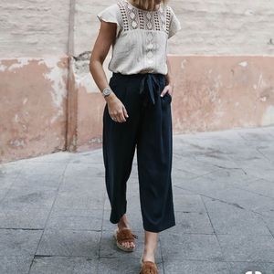 Gap Navy Gaucho Ladies Pant XS NWOT